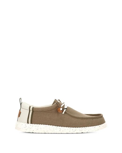 Derby Stringate di HeyDude in Brown da Uomo
