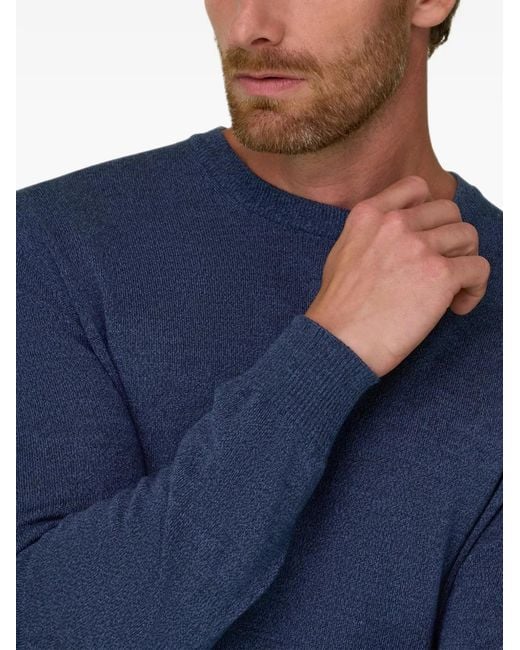 Boggi Blue Crew-Neck Jumper for men