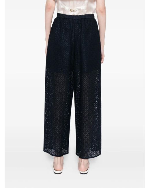To b. by agnès b. Blue Lace Trousers