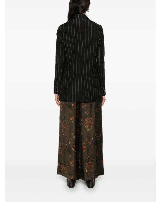 Uma Wang Black Striped Blazer