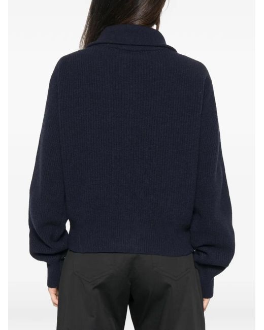 Jucca Blue Zip-Up Cardigan