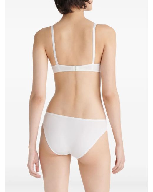Eres White Seam-Detail Bra