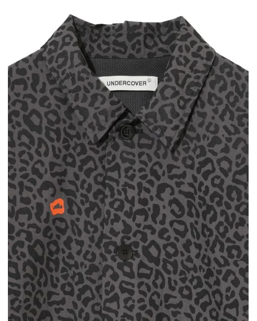 Undercover Gray Leopard-Print Jacket for men