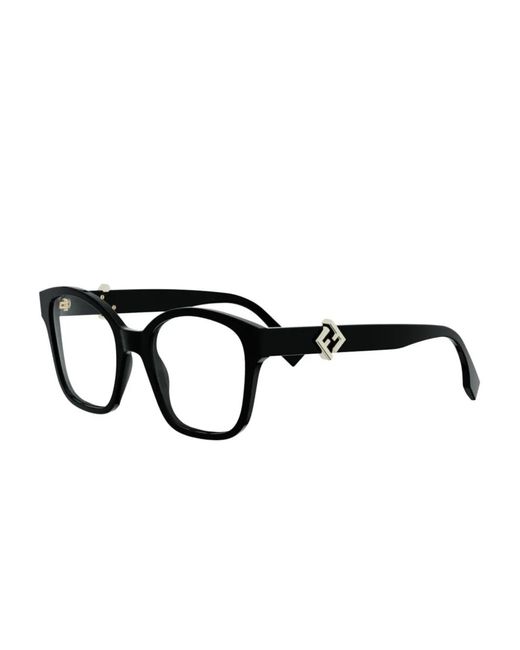 Fendi Black Square-Frame Glasses