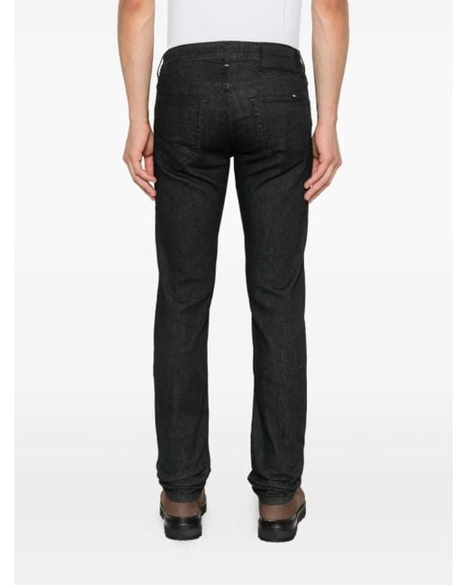 Jacob Cohen Black Dark-Wash Jeans for men