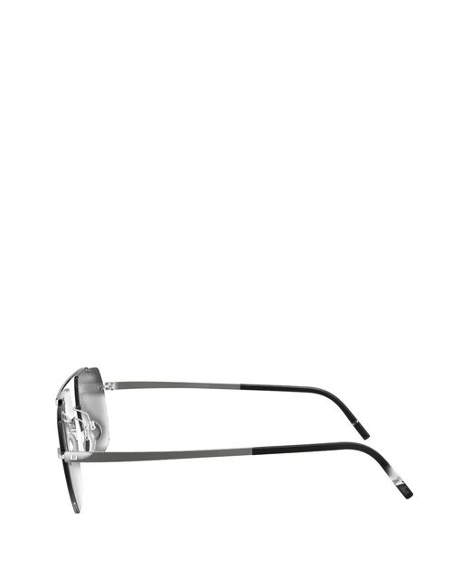 Silhouette Black Lunettes De Soleil À Monture Géométrique