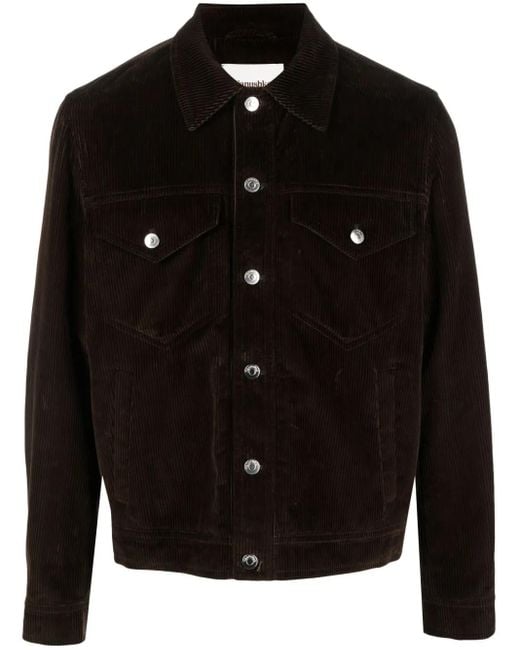 Nanushka Black Larry Corduroy Button-Up Jacket for men