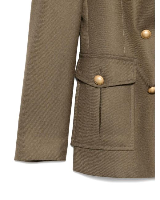 Tagliatore Brown Double-Breasted Jacket