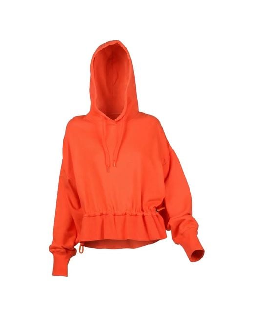 Valentino Garavani Red Drawstring-Waist Hoodie for men