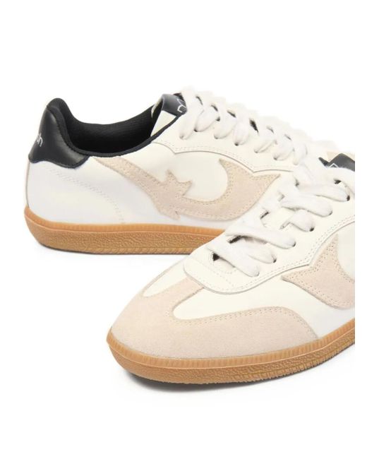 Ba&sh White Crew Suede Sneakers