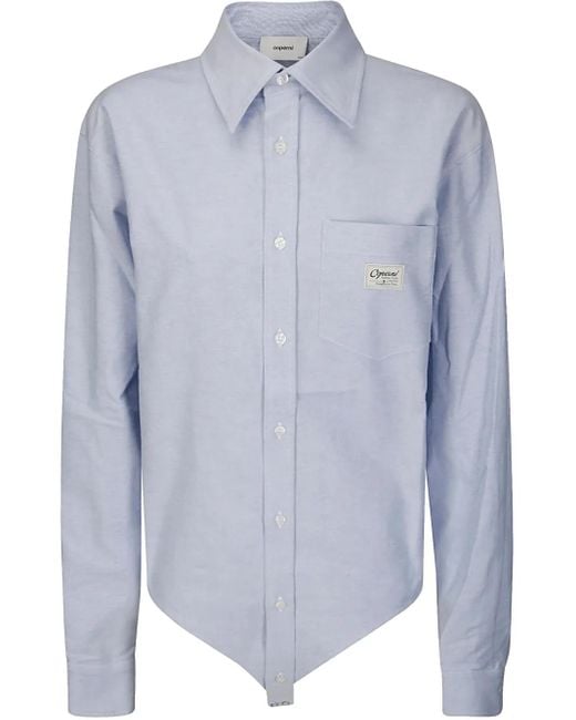 Camisa Body Oxford Coperni de color Blue