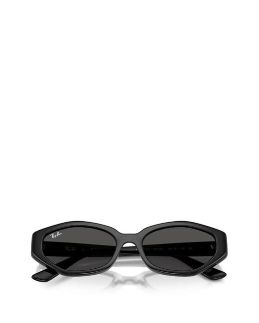 Ray-Ban Black Geometric-Frame Sunglasses