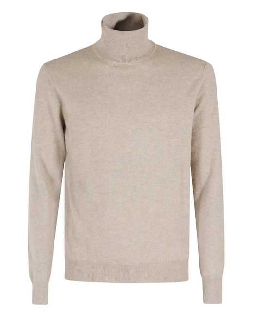 Malo Natural Roll-Neck Sweater for men