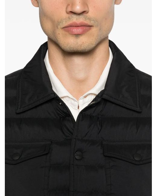 Herno Black Quilted Padded Jacket for men