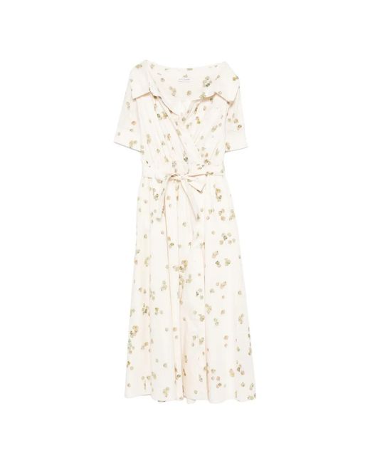 Altuzarra White Floral-Print Dress