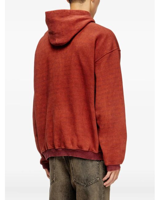 DIESEL Logo-Embroidered Hoodie for men