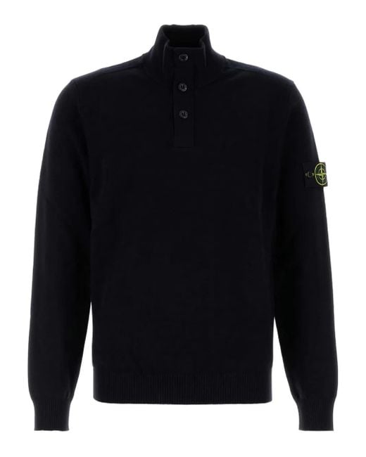 Stone Island Trui Met Hoge Hals in het Blue voor heren