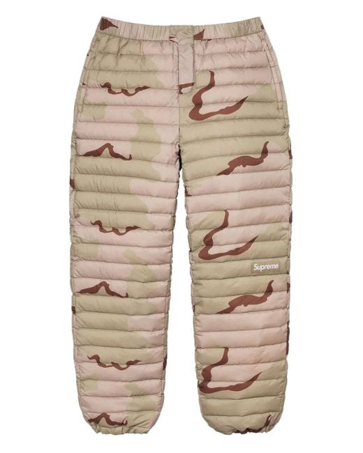 Pantalon Micro Down À Imprimé Camouflage Supreme pour homme en coloris Natural