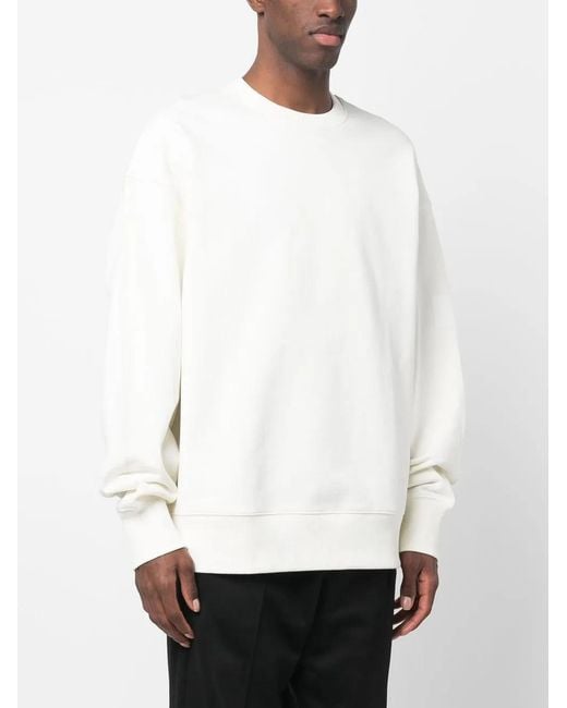 Y-3 White Organic Cotton Sweatshirt