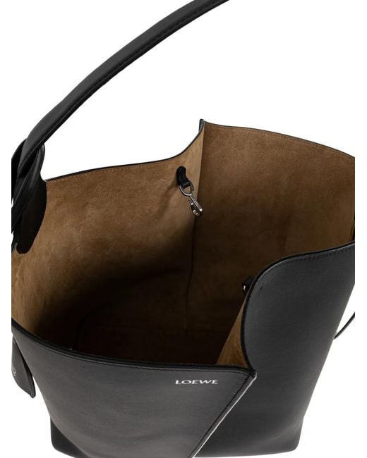 Loewe Black Grand Sac Seau Bilbao En Cuir