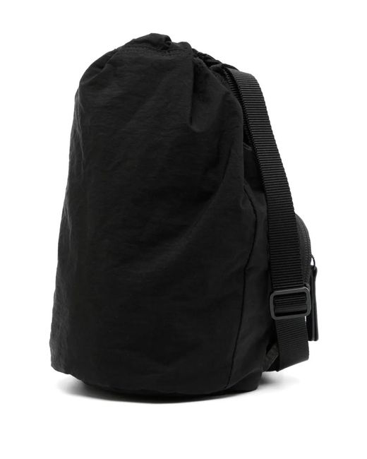 Agnes B. Black Mini Logo Messenger Bag