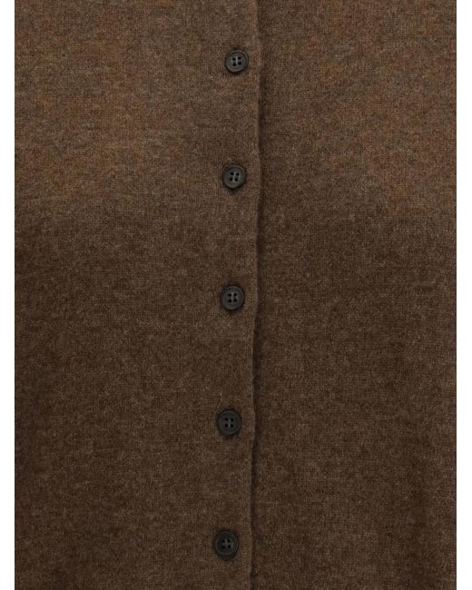 Lisa Yang Brown Marene Buttoned Cardigan