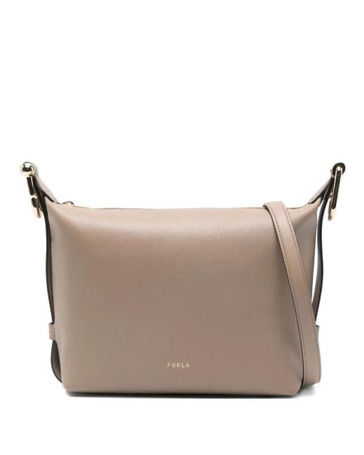 Furla Gray Mini Tonie Shoulder Bag