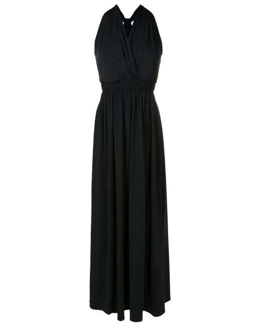 Vestido Vandala Fluity con cuello halter Lygia & Nanny de color Black