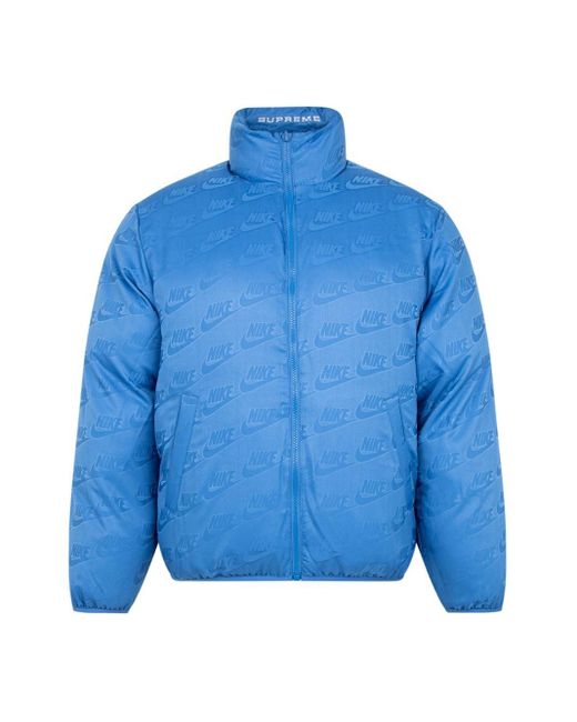 Supreme X Nike Reversible Puffy Jacket in Blue | Lyst