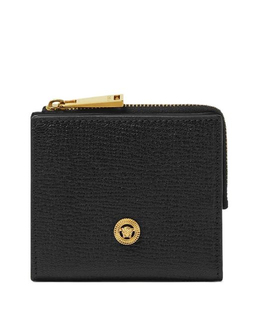 Versace Black Zip Wallet for men