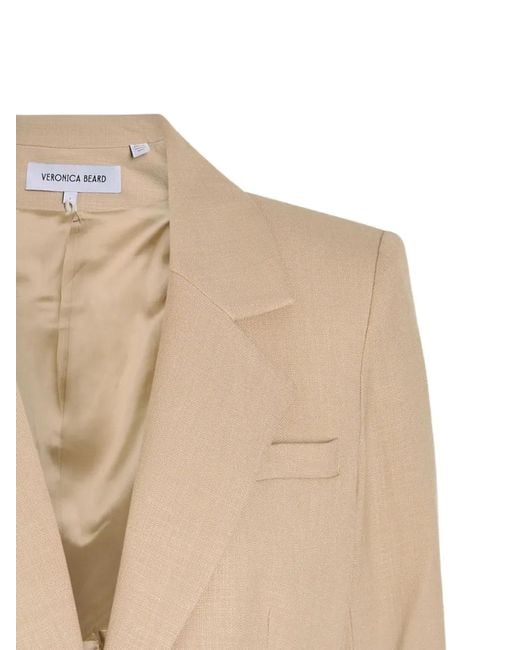 Veronica Beard Natural Battista Single-Breasted Jacket