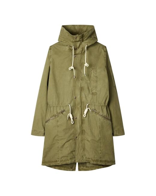 Paul Smith Green Drawstring Hooded Coat for men
