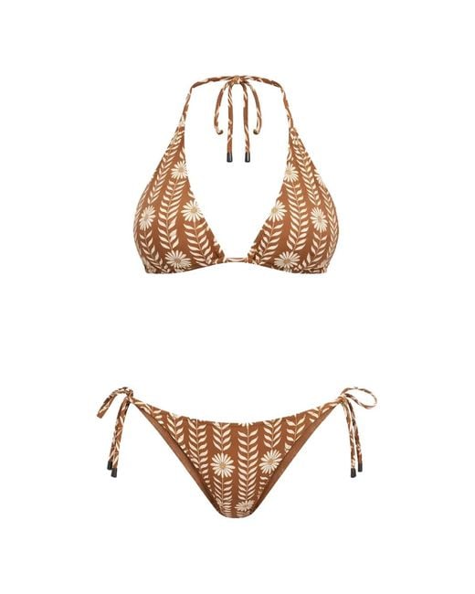 Osklen White Floral Self-Tie Beachwear