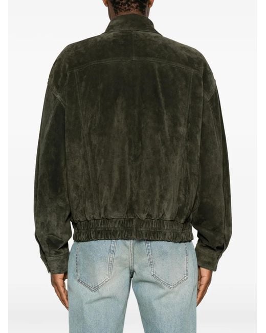Saint Laurent Green Bomber Jacket for men