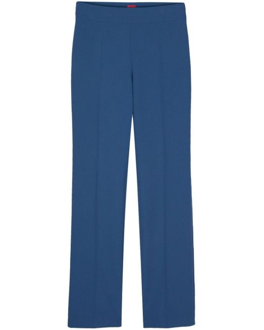 HUGO Blue Haitama Straight-leg Tailored Trousers