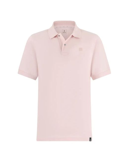 Boggi Pink Cotton Polo Shirt for men