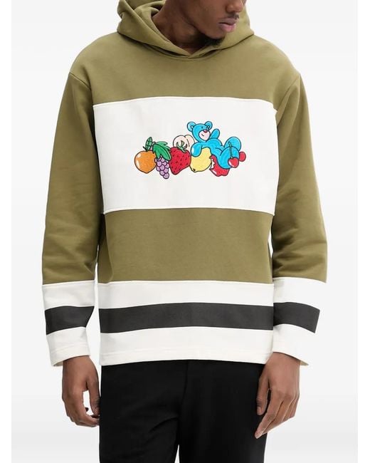 INBETWEENERS Gray Striped Graphic Hoodie