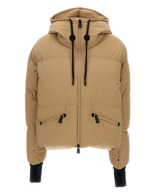 Moncler Natural Hooded Drawstring Puffer Jacket