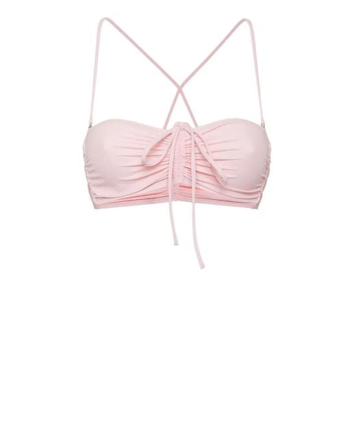 DSquared² Pink Lace Bikini Top