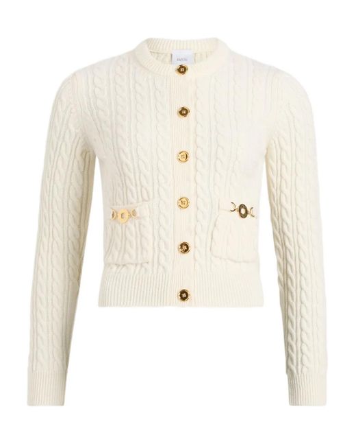 Patou Natural Cable Cardigan