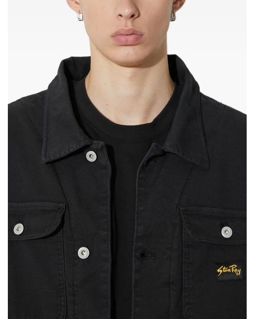 Giacca-Camicia Con Abbottonatura di Stan Ray in Black da Uomo