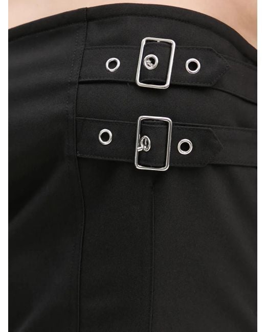 Résumé Black Buckle Strapless Dress
