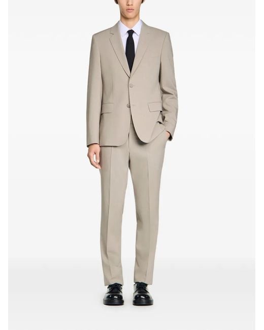 Sandro Natural Blazer En Laine for men