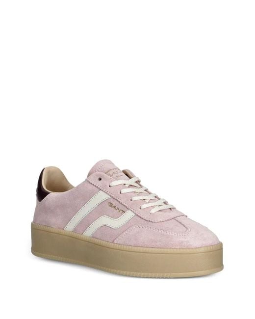 Gant Pink Stripe Panel Sneakers