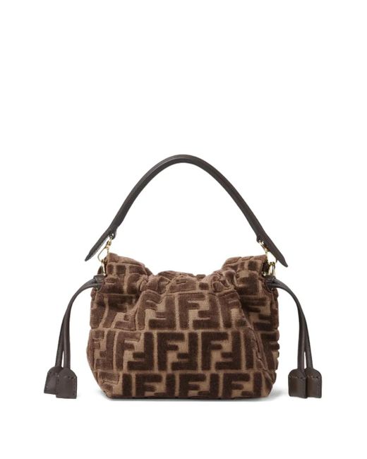Fendi Brown Small Mamma Baguette Tote Bag