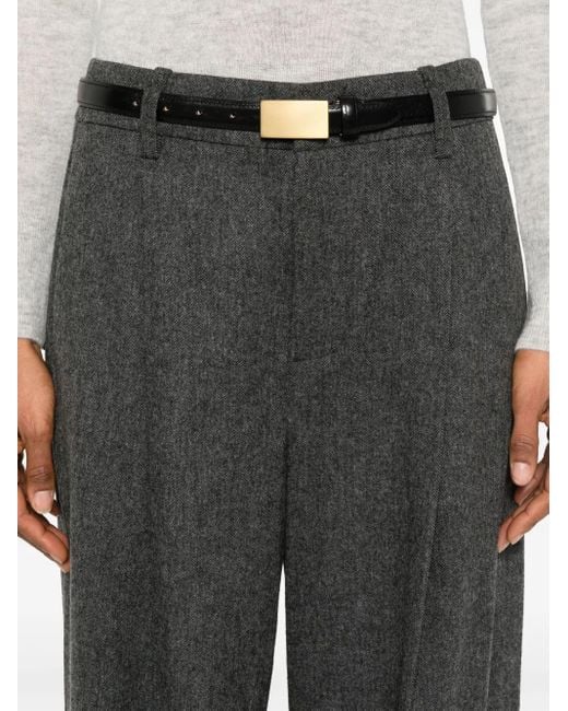 Vince Gray Herringbone Trousers