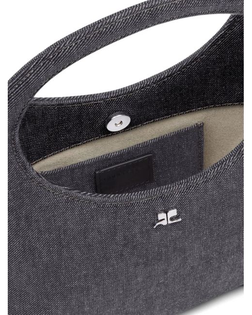Courreges Gray Holy Denim Tote Bag