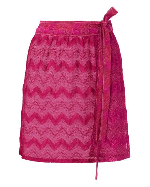 Missoni ジグザグ ビーチカバーアップ Pink