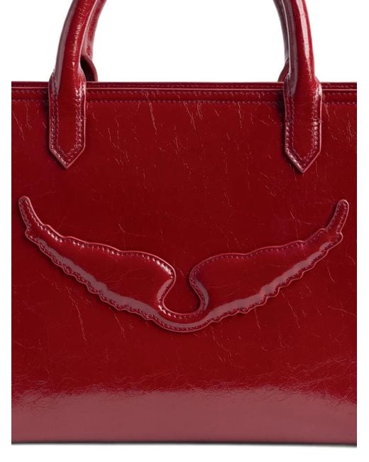 Zadig & Voltaire Red Angel Tote Xs Bag