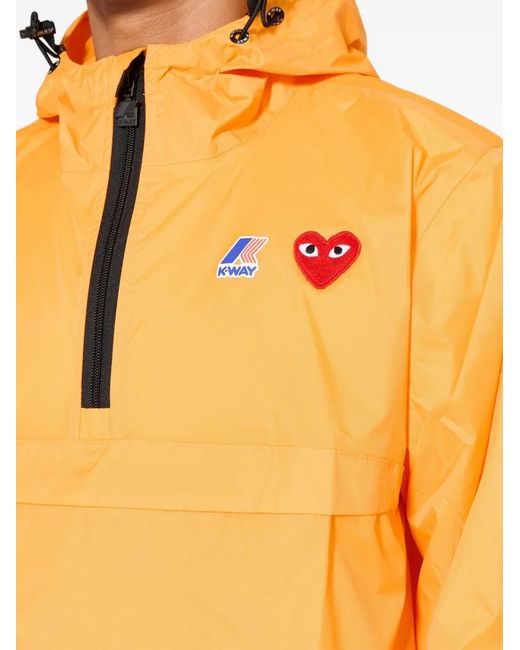 Comme des Garçons メンズ オレンジ X K-Way Play ハーフジップ